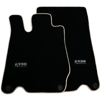 Black Floor Mats For Mercedes-Benz SL-Class R230 (2001-2012) Beige Trim | ER56 Design - AutoWin
