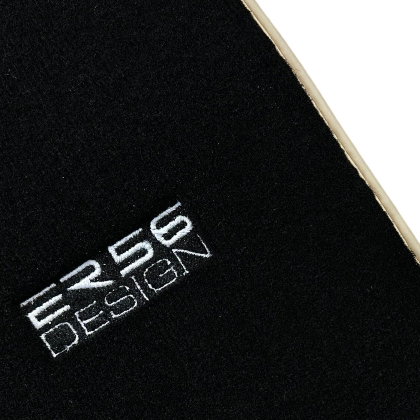 Black Floor Mats For Mercedes-Benz SL-Class R230 (2001-2012) Beige Trim | ER56 Design - AutoWin