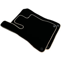 Black Floor Mats For Mercedes-Benz SL-Class R232 (2022-2023) Beige Trim - AutoWin