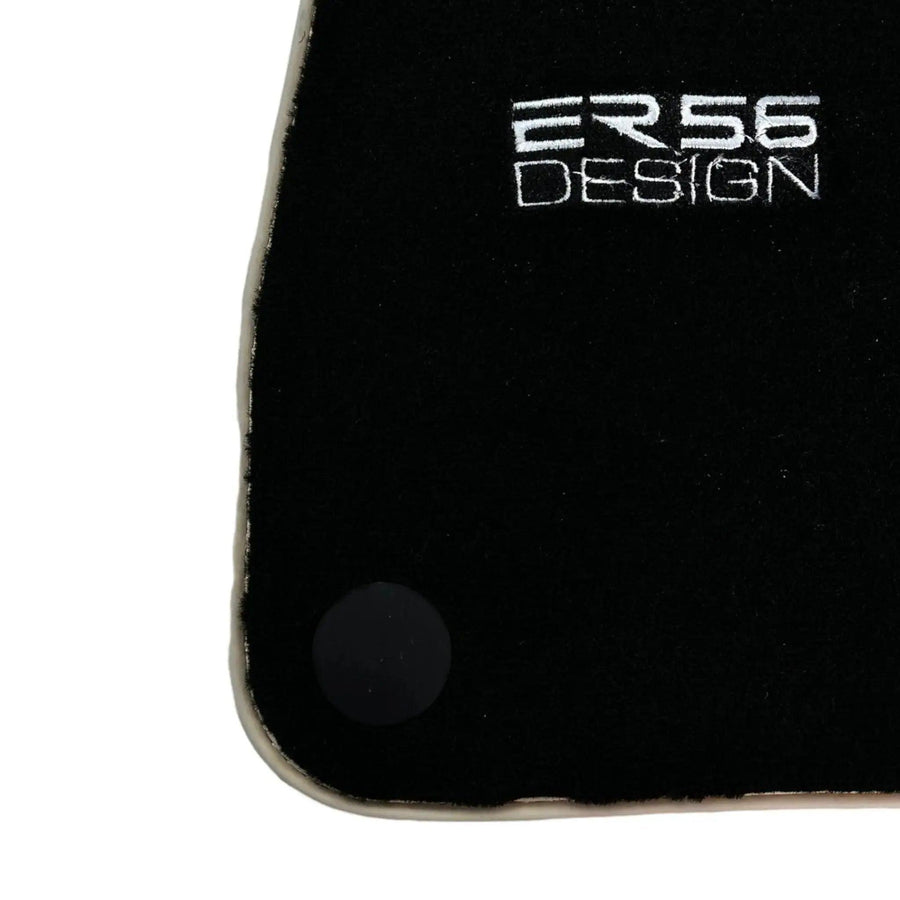 Black Floor Mats For Mercedes-Benz SLK-Class R170 (1996-1998) ER56 Design - AutoWin