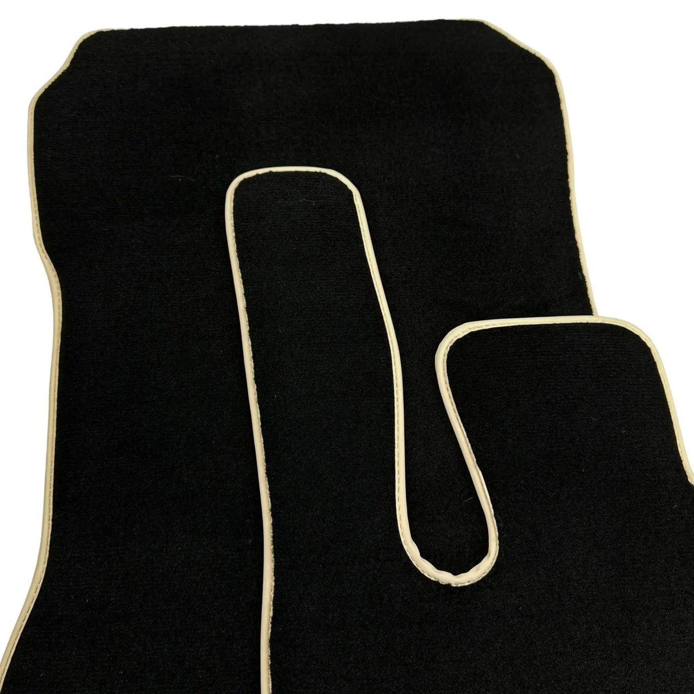 Black Floor Mats For Mercedes-Benz SLK-Class R170 (1998-2000) Beige Trim - AutoWin