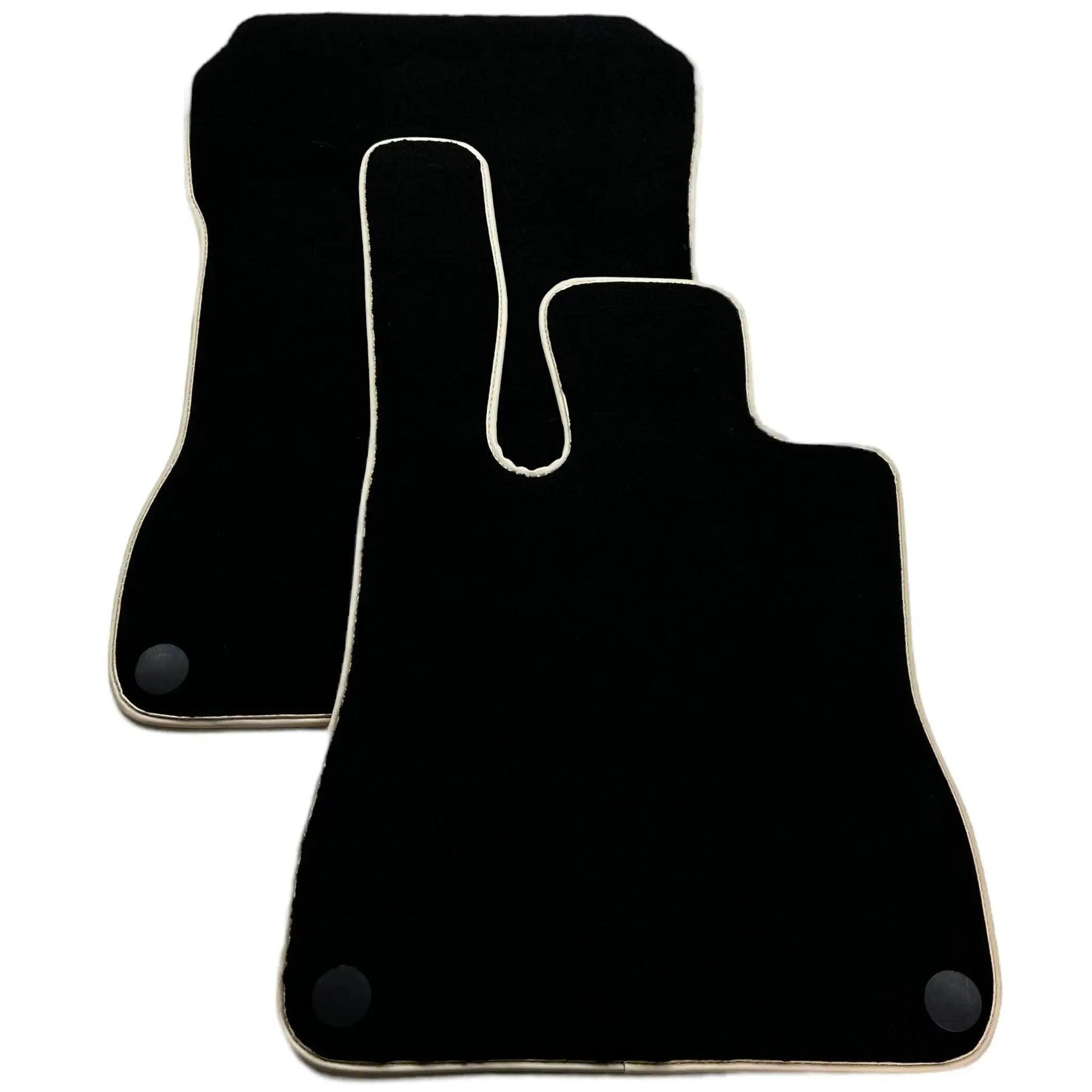 Black Floor Mats For Mercedes-Benz SLK-Class R170 (2000-2004) Beige Trim - AutoWin