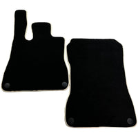 Black Floor Mats For Mercedes-Benz SLK-Class R170 (2000-2004) Beige Trim - AutoWin