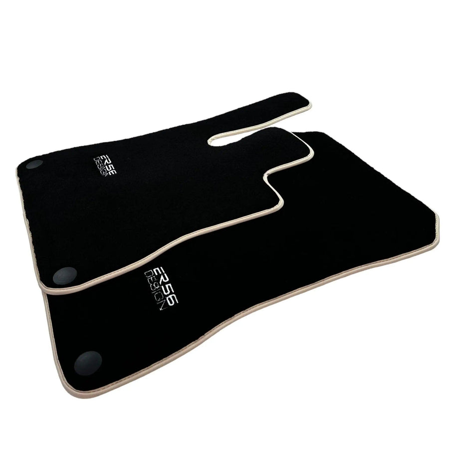 Black Floor Mats For Mercedes-Benz SLK-Class R172 (2011-2023) ER56 Design - AutoWin