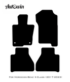 Black Floor Mats For Mercedes Benz X-Class W470 (2017-2023) | Limited Edition - AutoWin