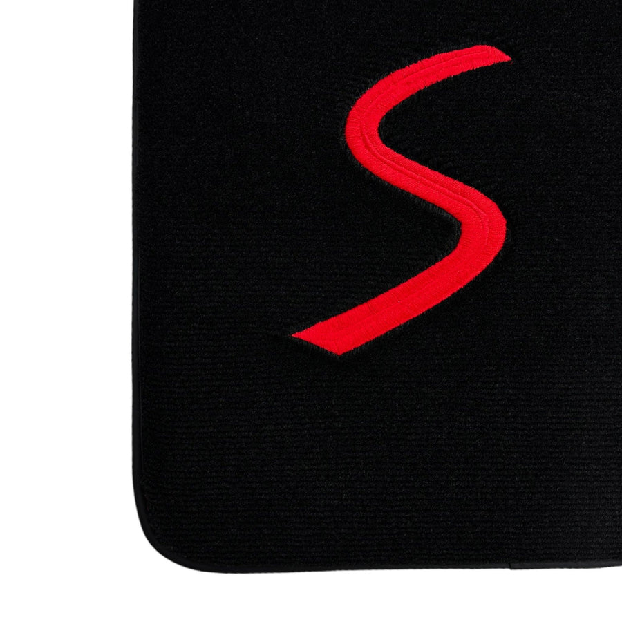Black Floor Mats for Mini Cooper / One Electric (2020-2023) - AutoWin