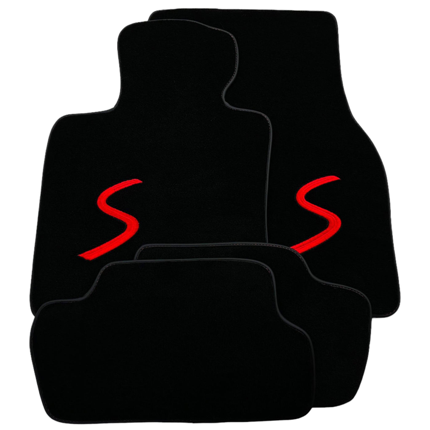 Black Floor Mats for Mini Cooper / One F55 5-doors (2015-2023) - AutoWin