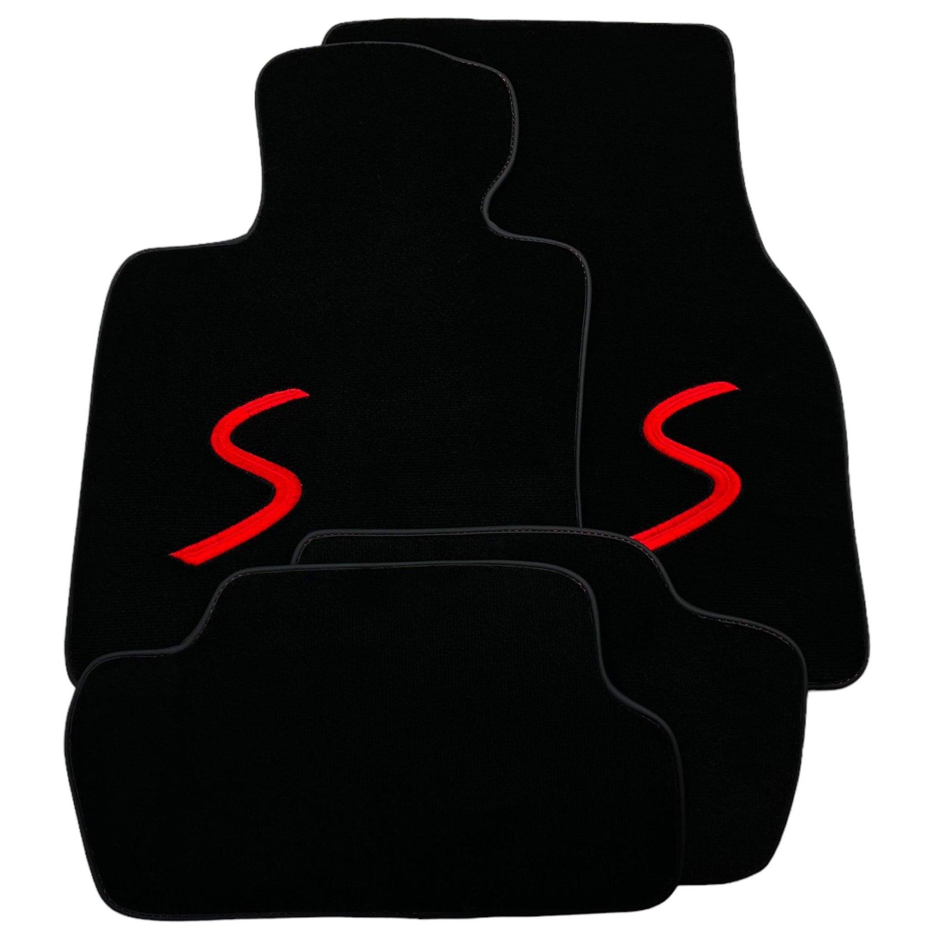 Black Floor Mats for Mini Cooper / One R53 (2001-2007) Cooper S - AutoWin
