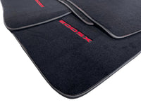 Black Floor Mats For Nissan 200 SX (1995-2000) Tailored With Red Logo - AutoWin