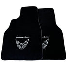 Black Floor Mats for Pontiac FireBird (1993-2002) with Trans Am Logo - AutoWin