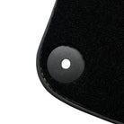 Black Floor Mats for Porsche 718 Boxster (2016-2023) with Orange Alcantara Leather ER56 Design - AutoWin