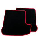 Black Floor Mats for Porsche 991 (2012-2019) with Red Trim - AutoWin