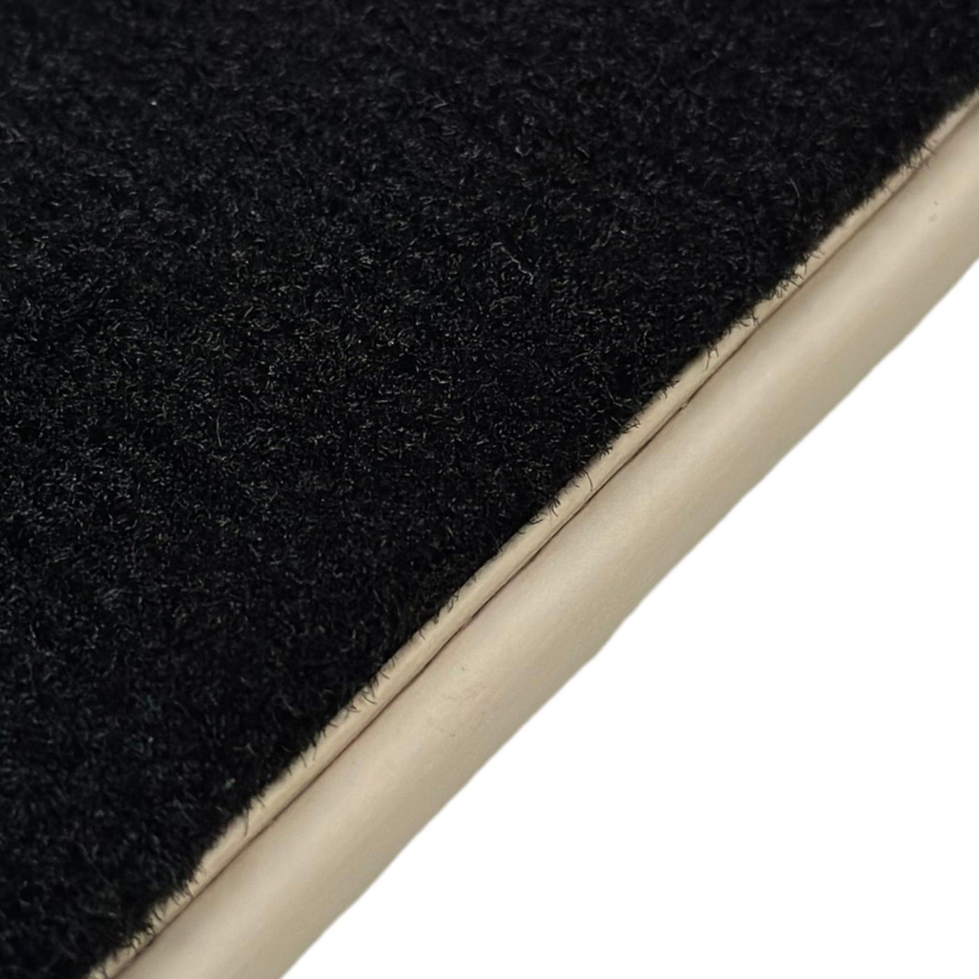 Black Floor Mats for Porsche Cayenne (2018-2023) | Beige Trim - AutoWin