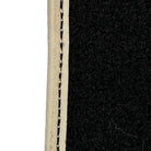 Black Floor Mats for Porsche Cayenne (2018-2023) | Beige Trim - AutoWin