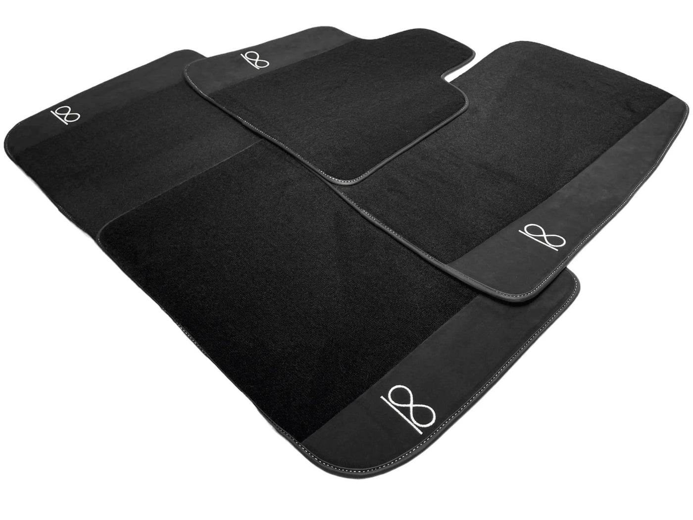 Black Floor Mats For Rolls Royce Black Badge Cullinan - AutoWin