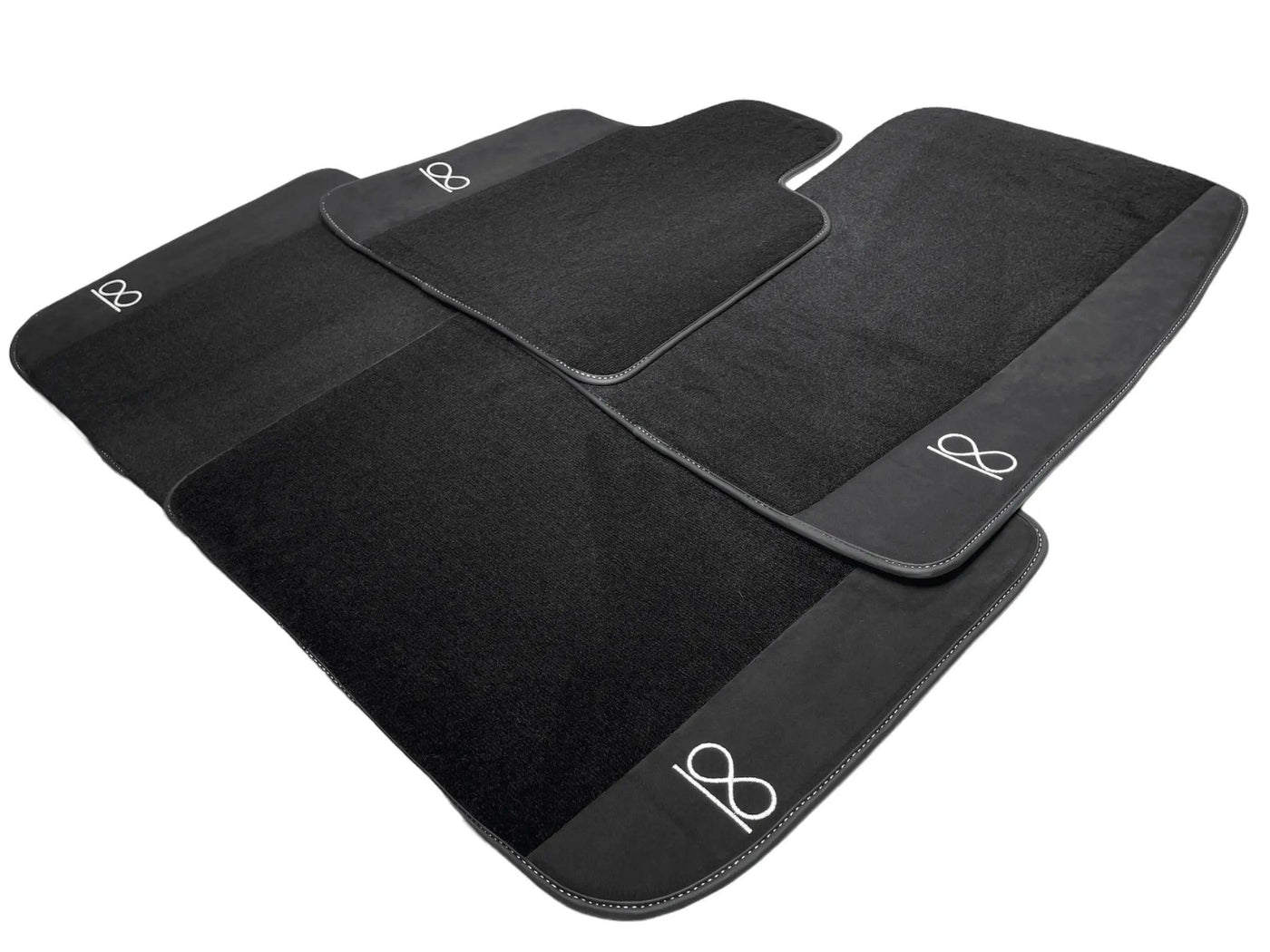 Black Floor Mats For Rolls Royce Black Badge Cullinan - AutoWin