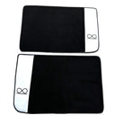 Black Floor Mats For Rolls Royce Black Badge Cullinan White Leather - AutoWin
