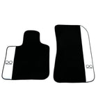 Black Floor Mats For Rolls Royce Black Badge Cullinan White Leather - AutoWin