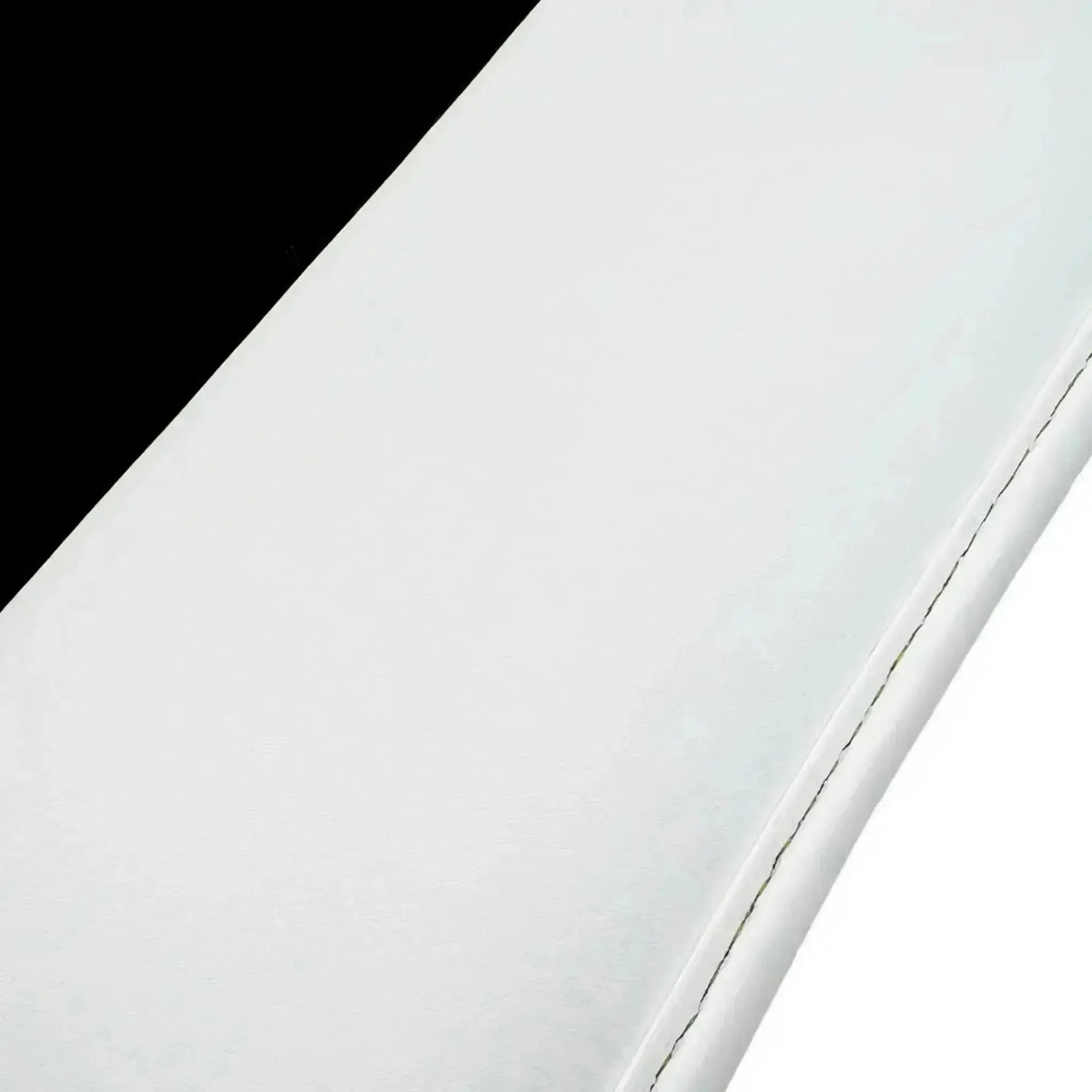 Black Floor Mats for Rolls Royce Ghost Series I (2010-2020) with White Leather | White Trim