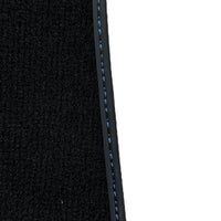 Black Floor Mats For Rolls Royce Spectre (2023-2024) Blue Alcantara Leather - AutoWin