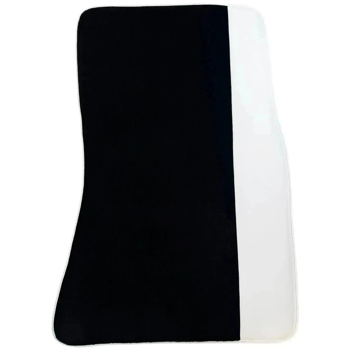 Black Floor Mats for Rolls Royce Spectre 2023-2024 with White Leather | White Trim