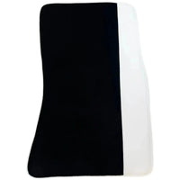 Black Floor Mats for Rolls Royce Spectre 2023-2024 with White Leather | White Trim