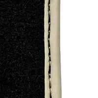 Black Floor Mats for Toyota Camry (2017-2023) Beige Trim - AutoWin