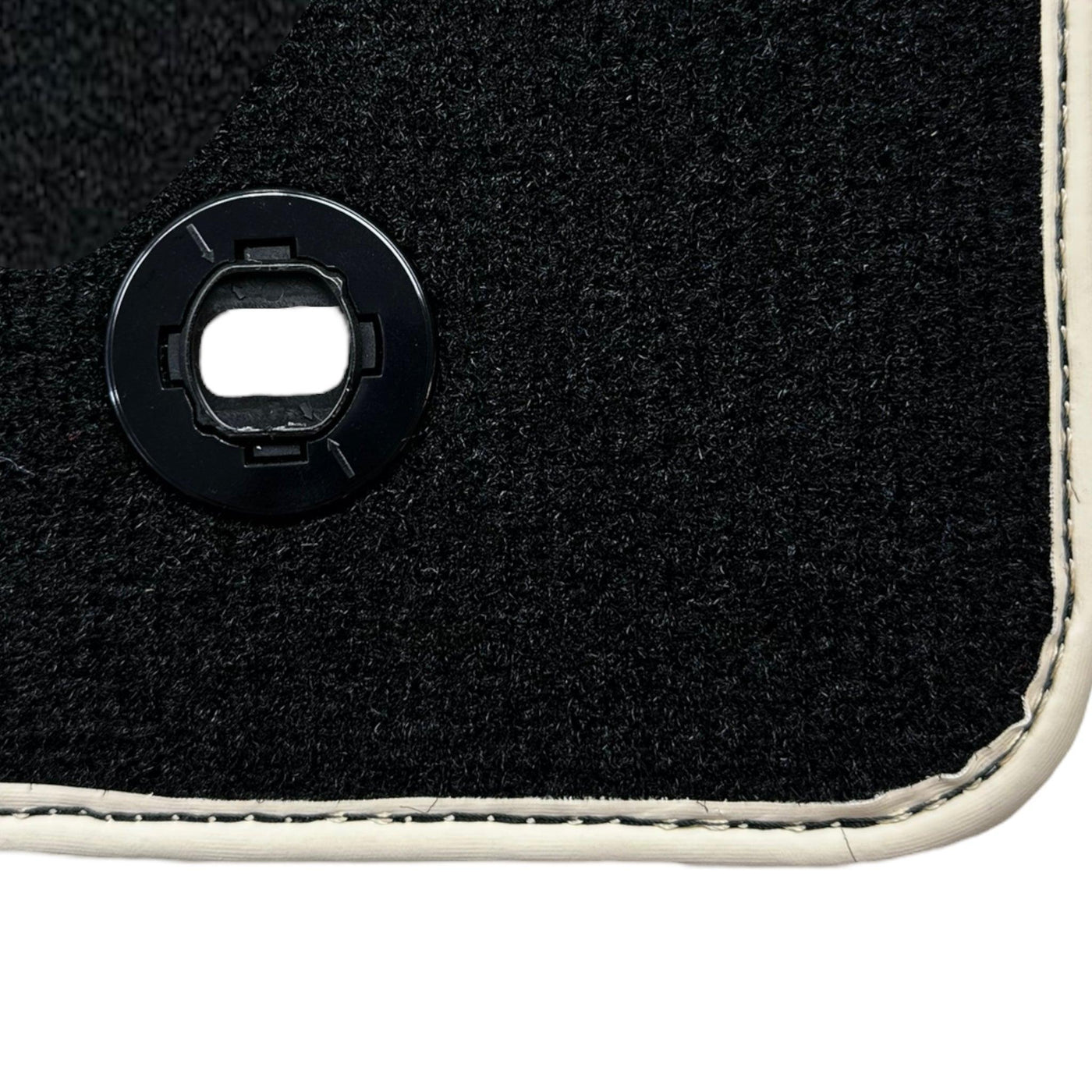 Black Floor Mats for Toyota Camry (2017-2023) Beige Trim - AutoWin