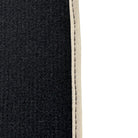 Black Floor Mats For Toyota Land Cruiser 120 (2002-2009) | Beige Trim - AutoWin
