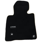 Black Floor Mats For Toyota Land Cruiser 200 (2008-2012) Beige Trim | ER56 Design - AutoWin