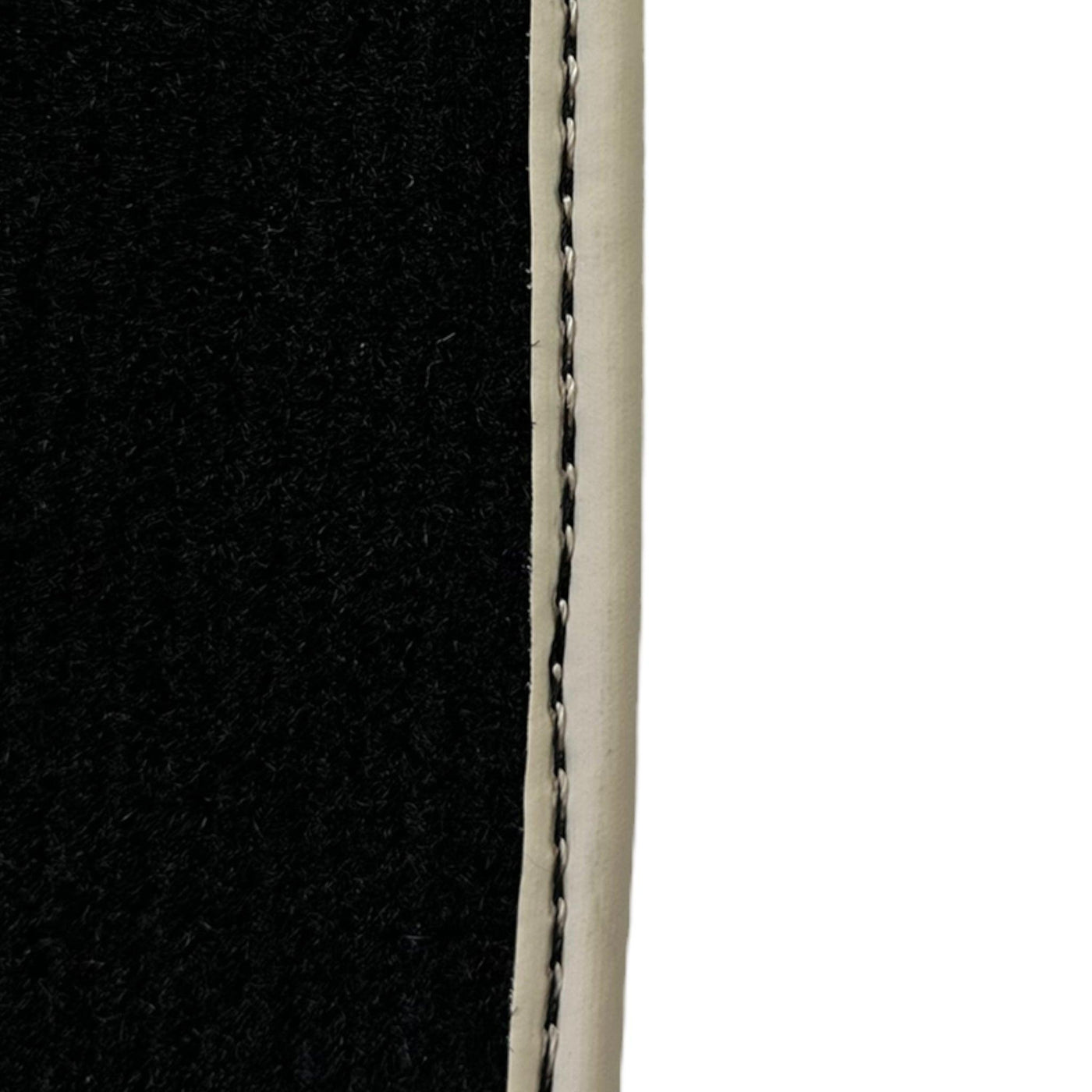 Black Floor Mats For Toyota Land Cruiser 200 (2008-2012) Beige Trim | ER56 Design - AutoWin