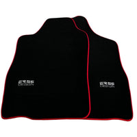 Black Floor Mats For Toyota Land Cruiser 90 (1997-2003) Red Trim | ER56 Design - AutoWin