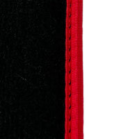 Black Floor Mats for Toyota Prius (2016-2021) ER56 Design with Red Trim - AutoWin