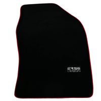 Black Floor Mats for Toyota Prius (2016-2021) ER56 Design with Red Trim - AutoWin