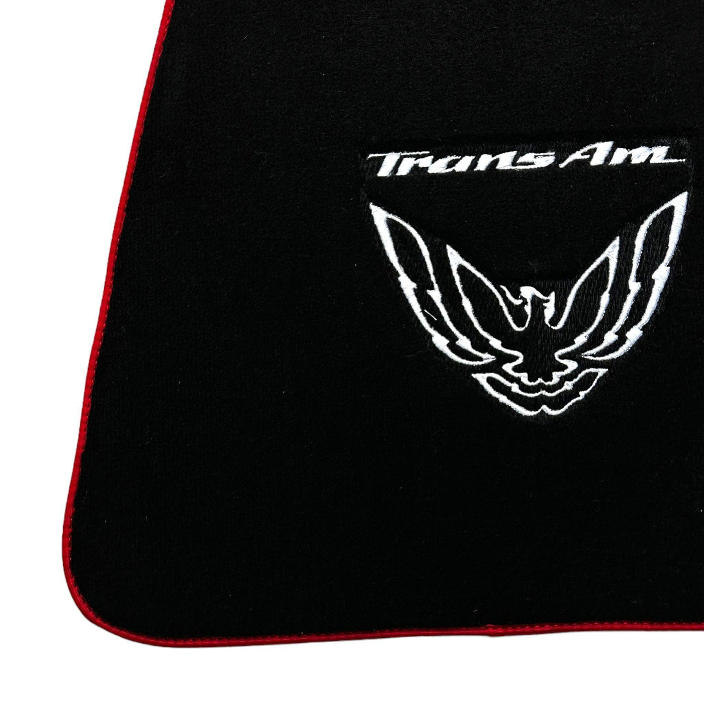 Black Floor Mats Red Trim for Pontiac FireBird (1970-1981) Trans Am - AutoWin
