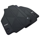 Black Leather Floor Mats For Ferrari 488 GTB (2016-2022) ER56 Design - AutoWin