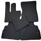 Black Leather Floor Mats for Mercedes-Benz G Class W461 (1979-2008) ER56 Design - AutoWin