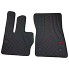 Black Leather Floor Mats for Mercedes-Benz G Class W461 (1979-2008) ER56 Design - AutoWin
