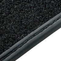 Black Leather Floor Mats for Rolls Royce Ghost Series II (2021-2024) ER56 Design - AutoWin