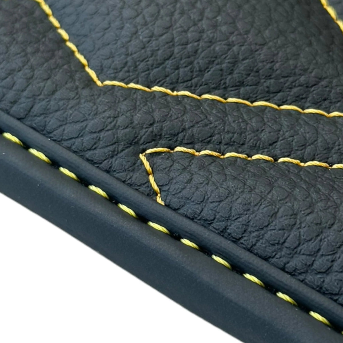 Black Leather Floor Mats for Rolls-Royce Phantom VIII (2017-2024) ER56 Design - AutoWin