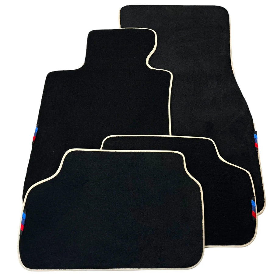 Black Mats For BMW Gran Tourer F46 (2015-2022) 7 Seats | Beige Trim - AutoWin