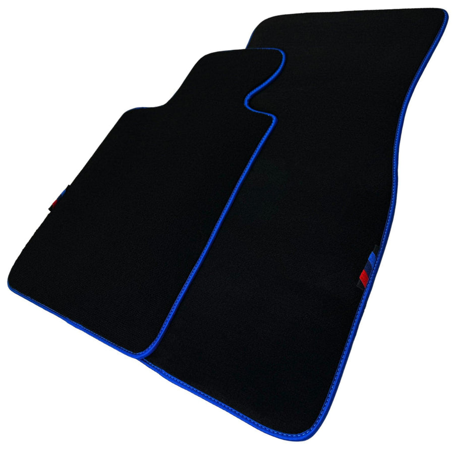 Black Mats For BMW Gran Tourer F46 (2015-2022) 7 Seats | Blue Trim - AutoWin