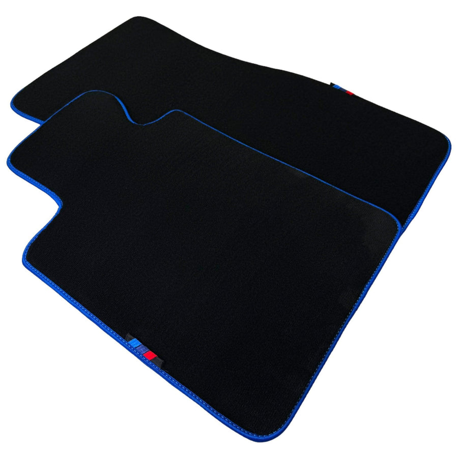 Black Mats For BMW Gran Tourer F46 (2015-2022) 7 Seats | Blue Trim - AutoWin