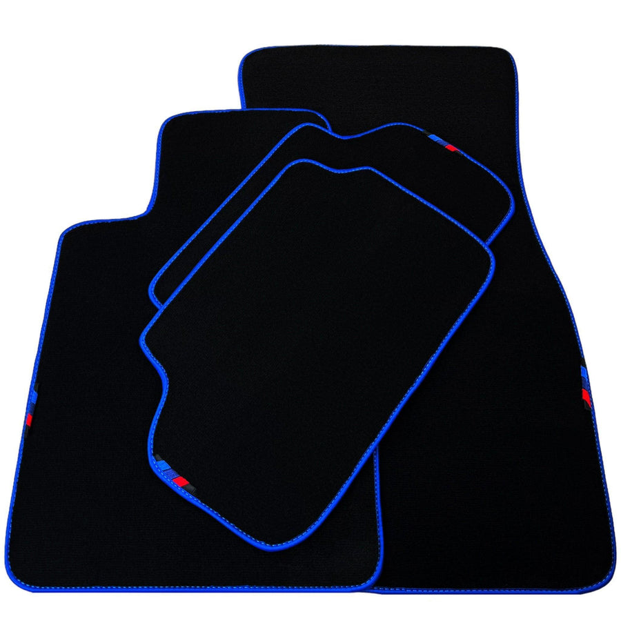 Black Mats For BMW Gran Tourer F46 (2015-2022) 7 Seats | Blue Trim - AutoWin