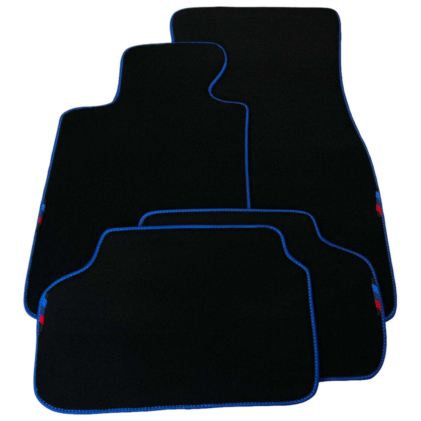 Black Mats For BMW Gran Tourer F46 (2015-2022) 7 Seats | Blue Trim - AutoWin
