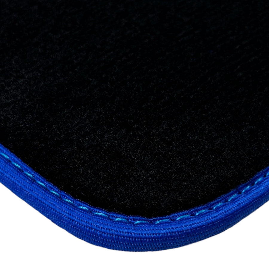 Black Mats For BMW Gran Tourer F46 (2015-2022) 7 Seats | Blue Trim - AutoWin