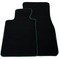 Black Mats For BMW Gran Tourer F46 (2015-2022) 7 Seats | Green Trim - AutoWin
