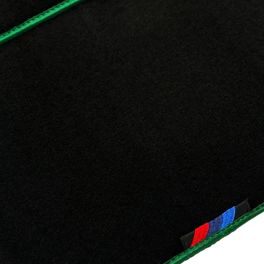 Black Mats For BMW Gran Tourer F46 (2015-2022) 5 Seats | Green Trim - AutoWin