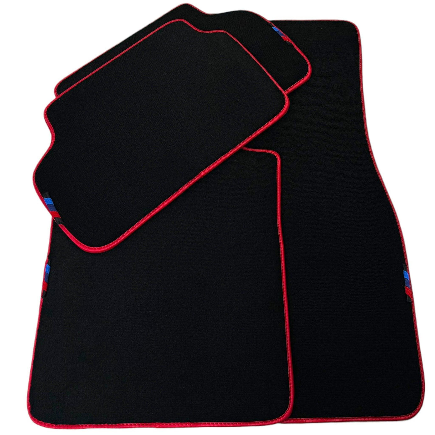 Black Mats For BMW M5 G90 (2023-2026) Sedan | Red Trim - AutoWin