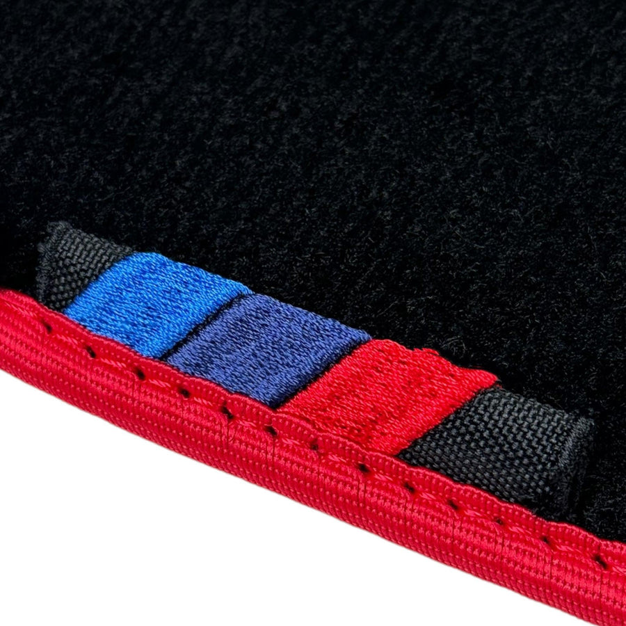 Black Mats For BMW 1 Series F70 | Red Trim - AutoWin